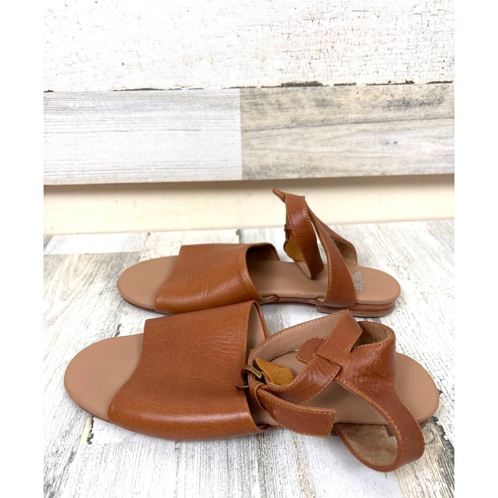 Fortress Of Inca Womens 6 Brown Leather Strappy Ankle Wrap Casual Summer Sandals